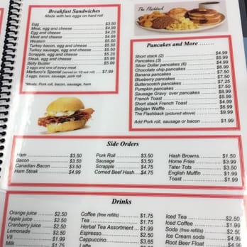 Martucci's Flashback Diner - Menu - Diners Near Me - Manchester Township, New Jersey