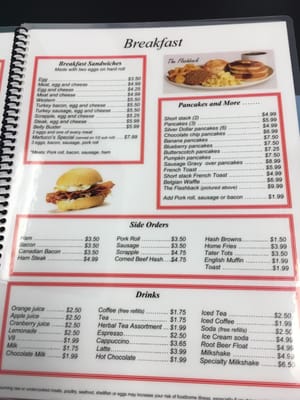 Menu photo 5 Martucci's Flashback Diner Manchester Township, NJ