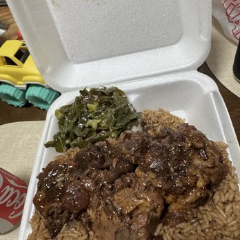 Virgin Island Thyme - Oxtails with rice and peas and collard greens - Caribbean Near Me - Orlando, Florida Virgin Island Thyme - Oxtails with rice and peas and collard greens - Caribbean Near Me - Orlando, Florida