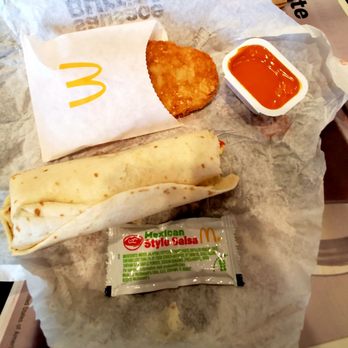 McDonald's - BOGO sausage burrito, hashbrown, "salsa" & buffalo sauce. - Fast Food Near Me - Happy Valley, Oregon McDonald's - BOGO sausage burrito, hashbrown, "salsa" & buffalo sauce. - Fast Food Near Me - Happy Valley, Oregon