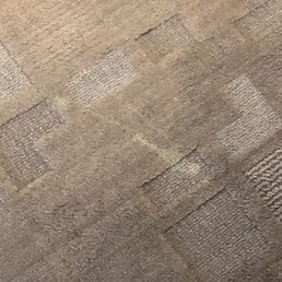 Stains on the carpet. The rooms here need a total updating and renovation. Stains on the carpet. The rooms here need a total updating and renovation.