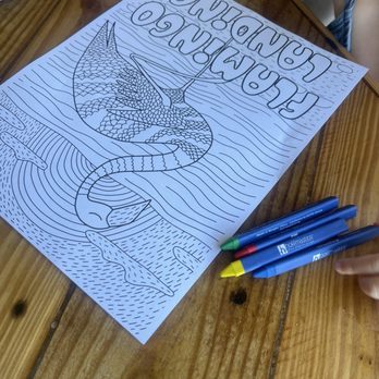 Flamingo Landing - Kids coloring menu - Seafood Near Me - Gulfport, Mississippi Flamingo Landing - Kids coloring menu - Seafood Near Me - Gulfport, Mississippi