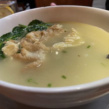 Tasty House - Pea sprout fried egg soup - Szechuan Near Me - Bellevue, Washington