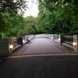 Such a pretty little bridge at twilight. Such a pretty little bridge at twilight.