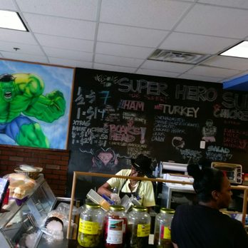 Super Hero Subs - the interior of a super hero sub shop - Sandwiches Near Me - Jersey City, New Jersey Super Hero Subs - the interior of a super hero sub shop - Sandwiches Near Me - Jersey City, New Jersey