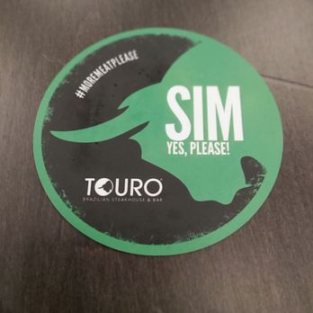 Touro Brazilian Steakhouse - A useless green button that no server really takes much attention to - Steakhouses Near Me - Vaughan, Ontario Touro Brazilian Steakhouse - A useless green button that no server really takes much attention to - Steakhouses Near Me - Vaughan, Ontario