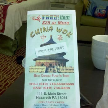 China Wok - Chinese Near Me - Nazareth, Pennsylvania