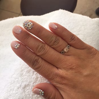 Quality Nails & Spa - Gel and rhinestone embellishment! So PERFECT!!!! I adore it! - Nail Salons Near Me - Long Beach, California Quality Nails & Spa - Gel and rhinestone embellishment! So PERFECT!!!! I adore it! - Nail Salons Near Me - Long Beach, California