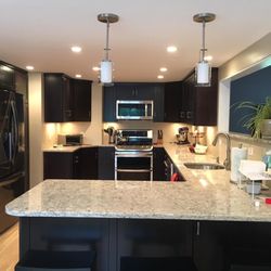 John Teheen Master Electrician - A complete kitchen renovation where we were the electrical contractor.