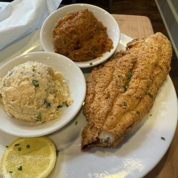 Cafe Reconcile - Fried Catfish & Mashed Sweet Potatoes & Potato Salad - Cajun/Creole Near Me - New Orleans, Louisiana Cafe Reconcile - Fried Catfish & Mashed Sweet Potatoes & Potato Salad - Cajun/Creole Near Me - New Orleans, Louisiana