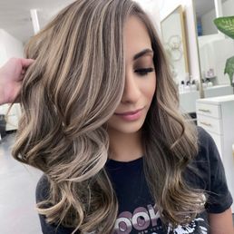 I did a root melt, babylights and haircut