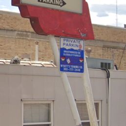 Gothic Theatre parking sign