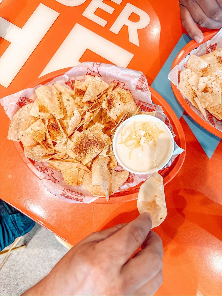 Food from Fuzzy's Taco Shop