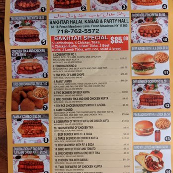 Bakhter Halal Kababs - Menu Oct 8th, 2020 - Afghan Near Me - Fresh Meadows, New York Bakhter Halal Kababs - Menu Oct 8th, 2020 - Afghan Near Me - Fresh Meadows, New York