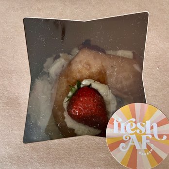 Fresh AF Bakeshop - Strawberry Short Cake Stuffed donut! - Bakeries Near Me - Plaistow, New Hampshire