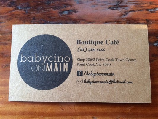 Menu photo 1 Babycino on Main Point Cook, VIC Menu photo 1 Babycino on Main Point Cook, VIC
