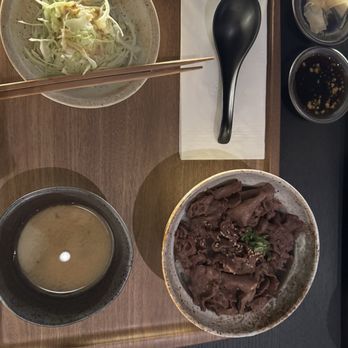 Norinori - A5 Wagyu tongue bento box - Japanese Near Me - Brookline, Massachusetts