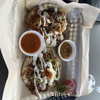 Big Beantz tacos - Cochitina Pibil-(pork) Taco and Chicken mole verde Taco - Tacos Near Me - Meridian, Idaho Big Beantz tacos - Cochitina Pibil-(pork) Taco and Chicken mole verde Taco - Tacos Near Me - Meridian, Idaho