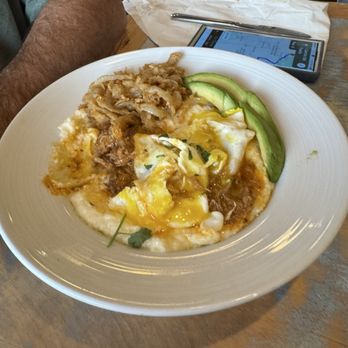 The Range Café - CARNE ADOVADA & CHEESE GRITS - the bomb - Mexican Near Me - Bernalillo, New Mexico