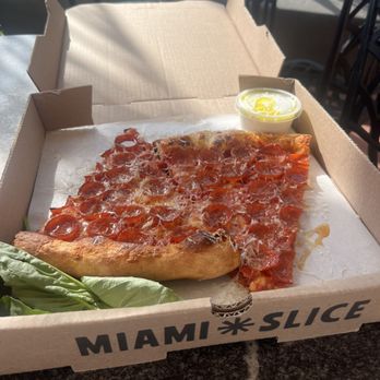 Miami Slice - Two pepperonis. Get the cheese even though expensive - Pizza Near Me - Miami, Florida Miami Slice - Two pepperonis. Get the cheese even though expensive - Pizza Near Me - Miami, Florida