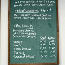 Part of the menu