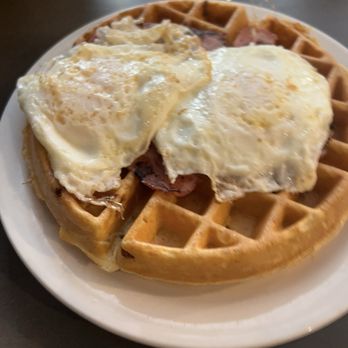 Brewed - Benedict Waffle - Coffee & Tea Near Me - Fort Worth, Texas