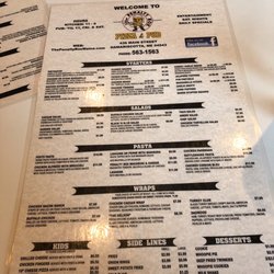 The Penalty Box - Menu front