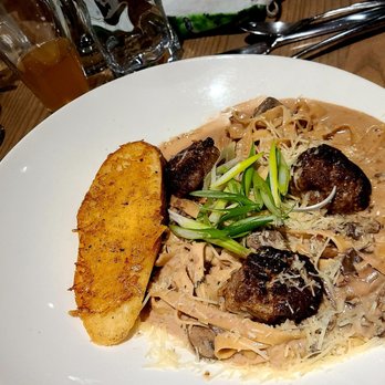 Ocean Crest Restaurant - Elk meatball stroganoff - Seafood Near Me - Moclips, Washington Ocean Crest Restaurant - Elk meatball stroganoff - Seafood Near Me - Moclips, Washington