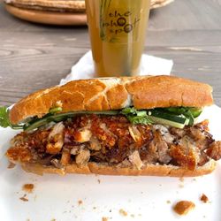 The Pho Spot - #1 BEST SELLER!!! The roasted pork belly bánh mì!