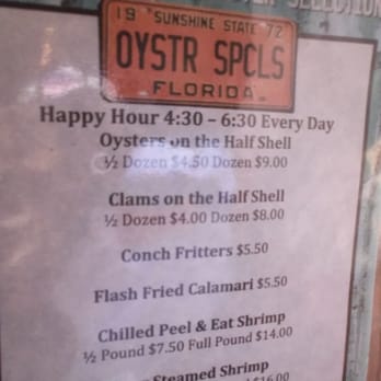 Half Shell Raw Bar - Happy Hour deals. - Seafood Near Me - Key West, Florida Half Shell Raw Bar - Happy Hour deals. - Seafood Near Me - Key West, Florida