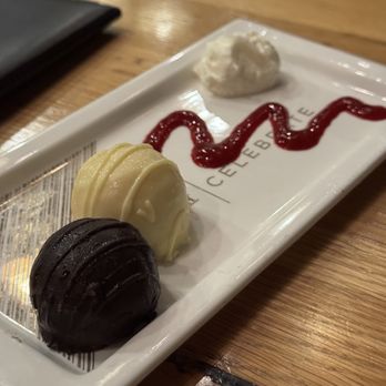 Cooper’s Hawk Winery & Restaurant - Dark Chocolate Truffle and White Chocolate Truffle - New American Near Me - Ashburn, Virginia Cooper’s Hawk Winery & Restaurant - Dark Chocolate Truffle and White Chocolate Truffle - New American Near Me - Ashburn, Virginia