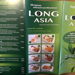 Long Asia - Speisekarte September 2018