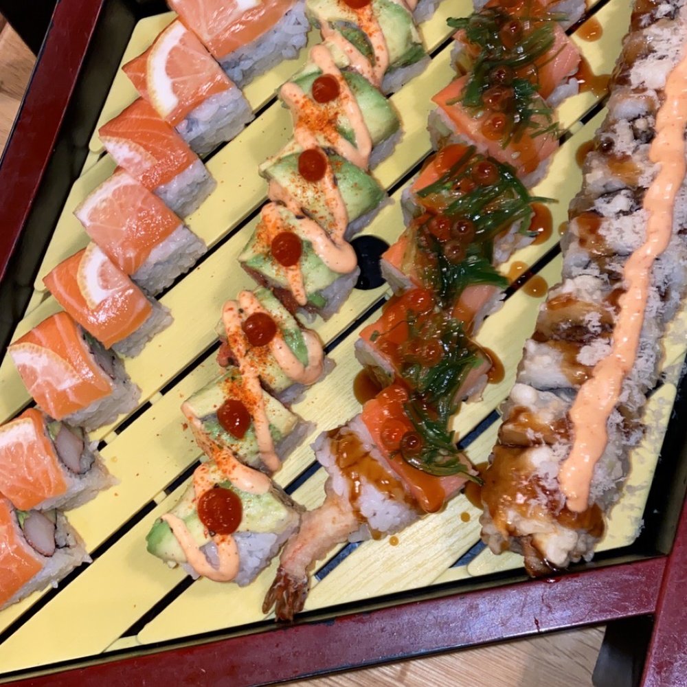 Umami Japanese Cuisine - In order left to right- Sunrise, spicy girl, holiday, Vegas - Japanese Near Me - Draper, Utah Umami Japanese Cuisine - In order left to right- Sunrise, spicy girl, holiday, Vegas - Japanese Near Me - Draper, Utah