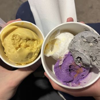Wanderlust Creamery - Passionfruit, Ube, Mango Sticky Rice, and Black Sesame Cookies and Cream - Ice Cream & Frozen Yogurt Near Me - Costa Mesa, California Wanderlust Creamery - Passionfruit, Ube, Mango Sticky Rice, and Black Sesame Cookies and Cream - Ice Cream & Frozen Yogurt Near Me - Costa Mesa, California