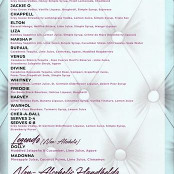The Ball - Cocktail menu - Cocktail Bars Near Me - St. Petersburg, Florida