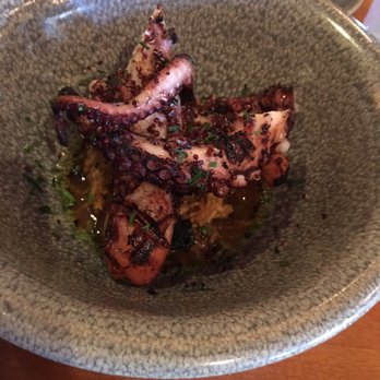 Juniper - Charred octopus on a bed of apple n hicama. - Bars Near Me - Wellesley, Massachusetts Juniper - Charred octopus on a bed of apple n hicama. - Bars Near Me - Wellesley, Massachusetts