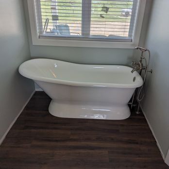 Mac Plumbing  - New free standing tub with faucet! - Plumbing Near Me