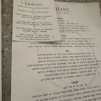 Plates Restaurant & Bar - Menu - Seafood Near Me - New Orleans, Louisiana Plates Restaurant & Bar - Menu - Seafood Near Me - New Orleans, Louisiana
