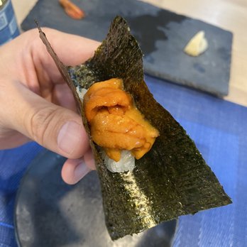Sushi Aoki - Omakase sashimi course item 10 - Uni! - Sushi Bars Near Me - Fort Lee, New Jersey