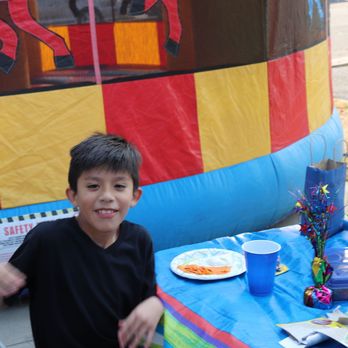 Jump O'Rama Party Rentals - Nephew trying to hurry and eat so he can go bounce - Party Equipment Rentals Near Me - Paramount, California Jump O'Rama Party Rentals - Nephew trying to hurry and eat so he can go bounce - Party Equipment Rentals Near Me - Paramount, California