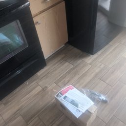 The incorrect part left the middle of the kitchen floor, they said it was the store's fault and left. Such professionalism.