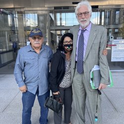 Andrew M Stein - Mr Stein with my grandparents, after a good court day !