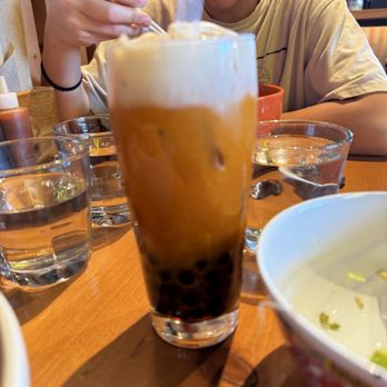 Mecha Noodle Bar - Thai Tea Boba (not good--skip) - Ramen Near Me - Denver, Colorado