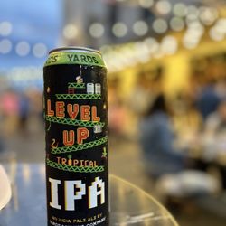 The Met Philadelphia - Level Up beer outside The Met in their popup biergarten. Awesome.