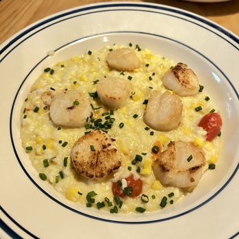 The Mariner - Scallops & corn risotto - Seafood Near Me - Mystic, Connecticut