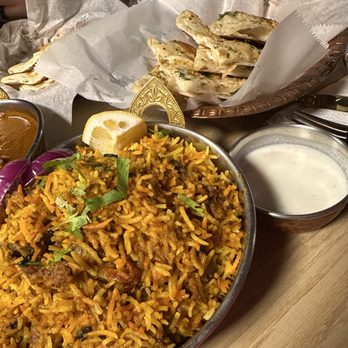 Milan Masala Cantina - Lamb Biryani and Garlic Naan - Indian Near Me - Milan, Illinois Milan Masala Cantina - Lamb Biryani and Garlic Naan - Indian Near Me - Milan, Illinois