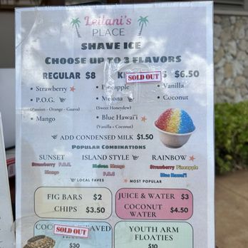 Leilani's Place - Menu - Desserts Near Me - Kapolei, Hawaii Leilani's Place - Menu - Desserts Near Me - Kapolei, Hawaii