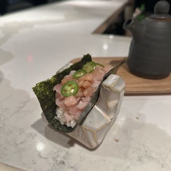 Norikaya - Yellowtail temaki - Japanese Near Me - Los Angeles, California Norikaya - Yellowtail temaki - Japanese Near Me - Los Angeles, California