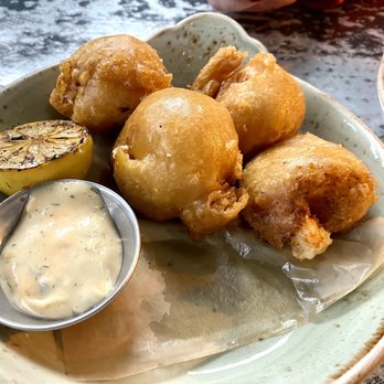 The Ice Plant - Crab beignets - Cocktail Bars Near Me - St. Augustine, Florida