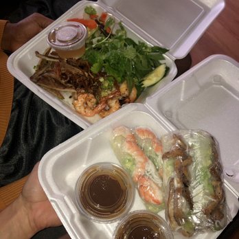 Lime Vietnamese Restaurant - Spring Rolls & Vermicelli Noodles w/ Pork and Shrimp - Vietnamese Near Me - Albuquerque, New Mexico
